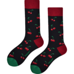 Herensokken, Organisch katoen met print, kersen